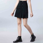 Black Mini A-Line Skirt